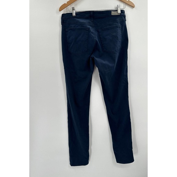 AG Adriano Goldschmied Prima Cigarette Navy Straight Leg Pants - Picture 3 of 9